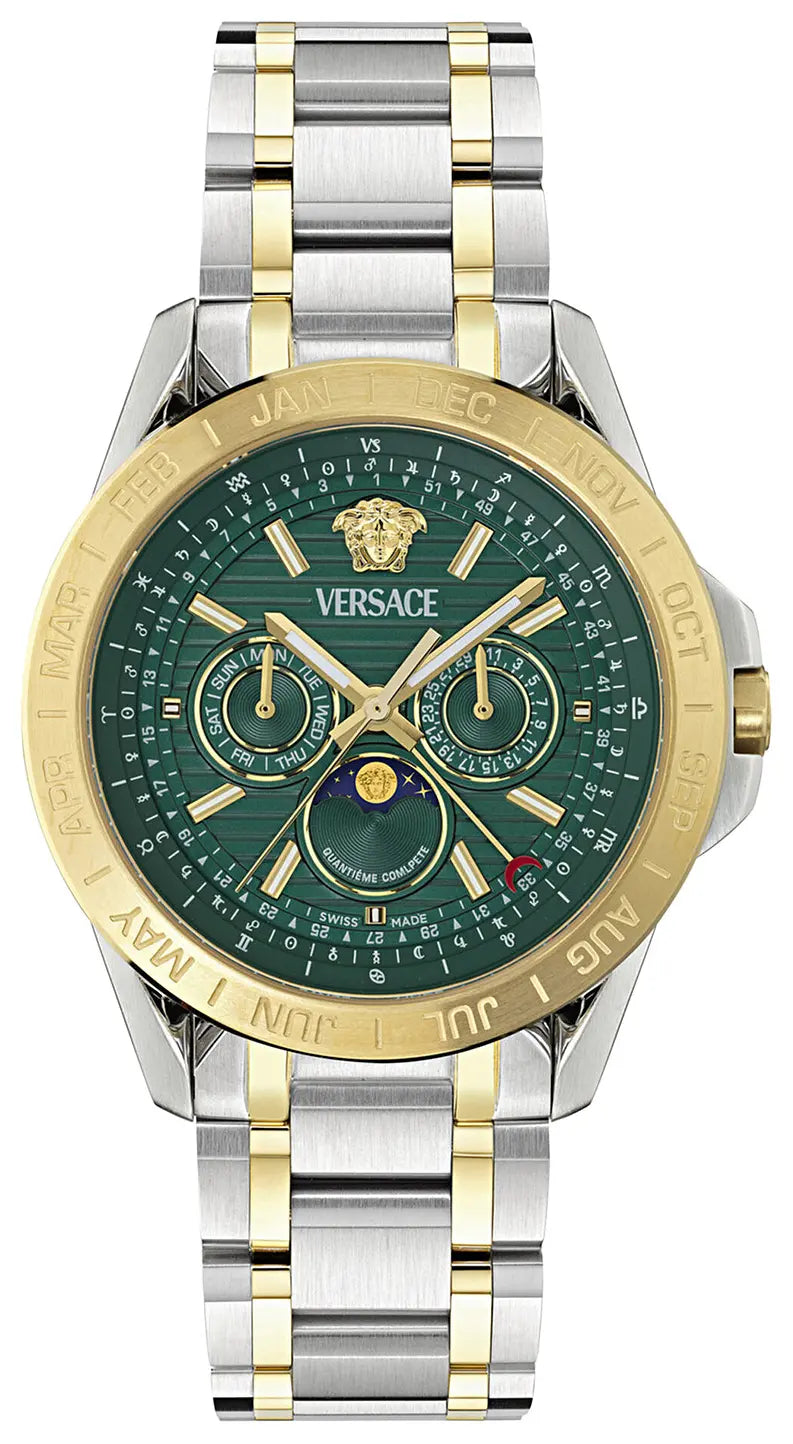 Versace Multicolour Mens Multi Dial Watch Galaxy Moonphase VE0K00325