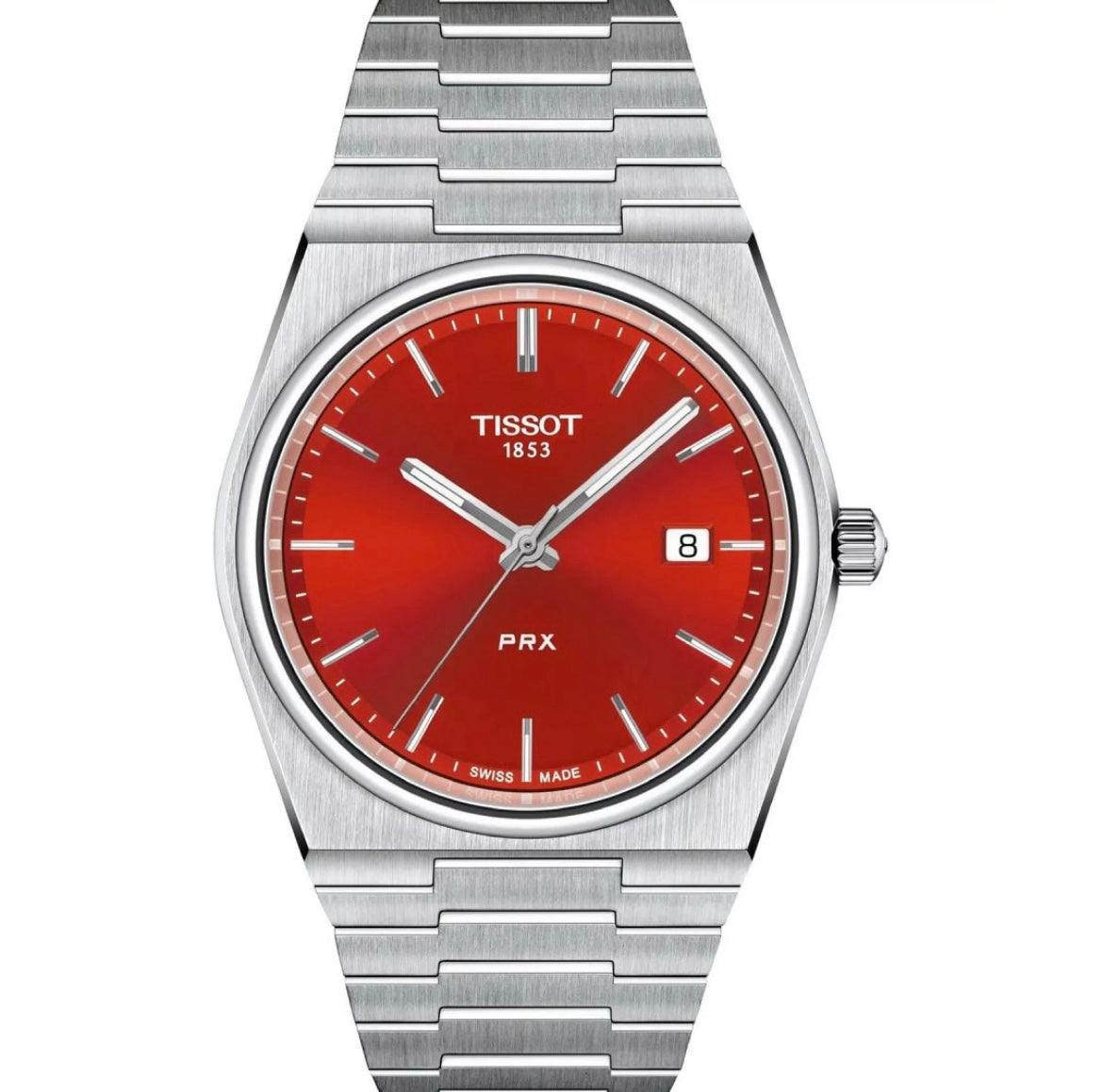 PRX Quartz Red Dial Stainless Steel Men's Watch T137.410.11.421.00