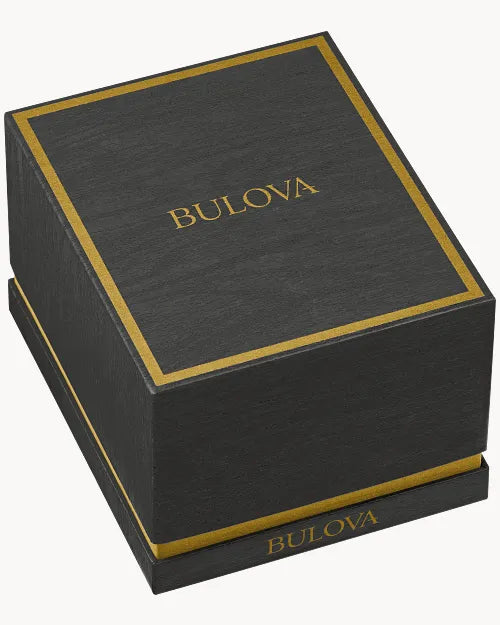 Bulova Marinestar Black Chronograph Mens Watch
