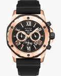 Bulova Men's Marine Star Black Rubber Quartz Watch 98B104