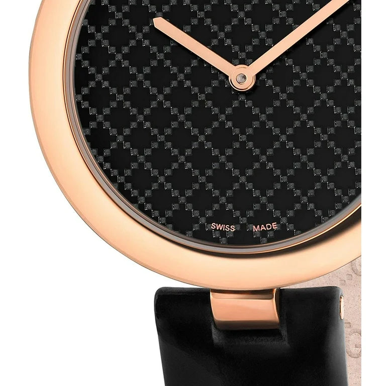 GUCCI Diamantissima 32MM Quartz SS Pink Gold Woman's Watch YA141401