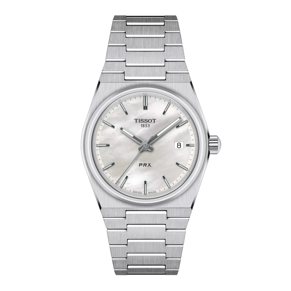 TISSOT PRX Quartz 35MM SS White MOP Dial Unisex Watch T137.210.11.111.00